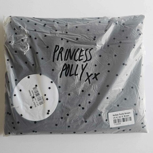Princess Polly, Ladies Keilan Pants Brown. Size: 4 (US). NIB/NWT - Picture 2 of 9